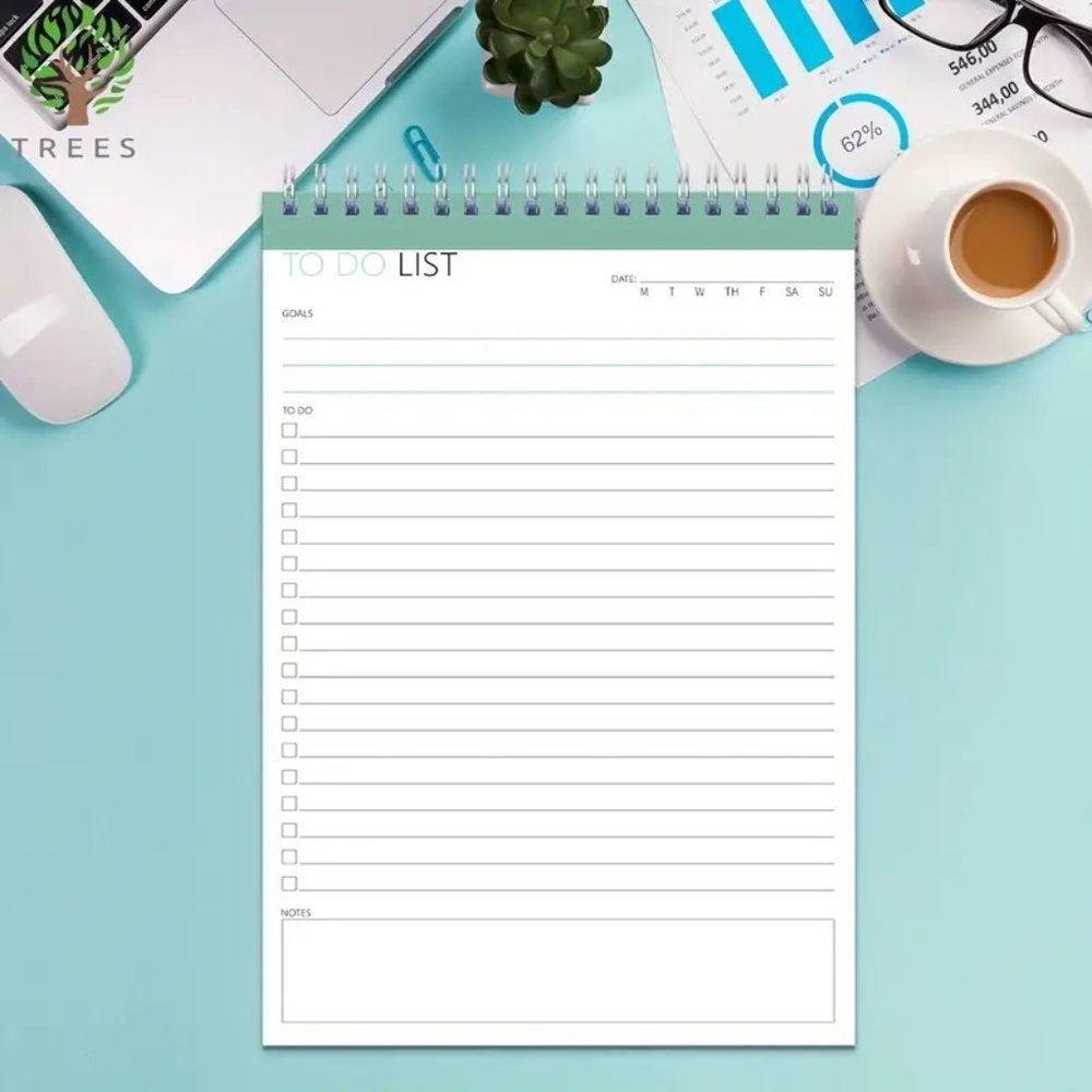 Transparent Cover Daily Planner - To Do List - Notepad
